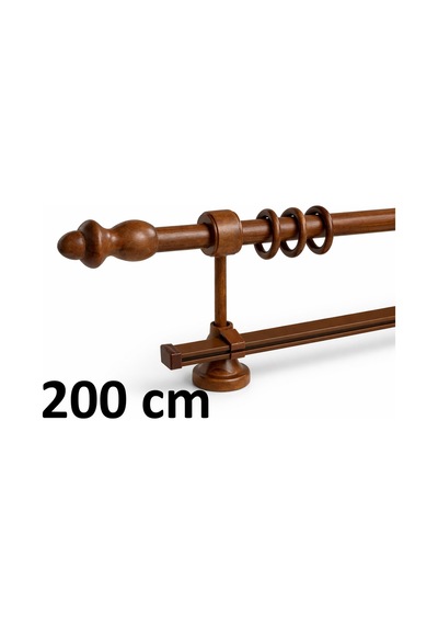 Ceviz Tek Raylı Ahşap Rustik - Alüminyum Borulu Ahşap Başlıklı Ahşap Ayaklı Perde Askısı - Raylı Ceviz200cm - 871149171 Ceviz200cm Ceviz Tek Raylı Ahşap Rustik - Alüminyum Borulu Ahşap Başlıklı Ahşap Ayaklı Perde Askısı - Raylı Ceviz200cm - 871149171 Ceviz200cm