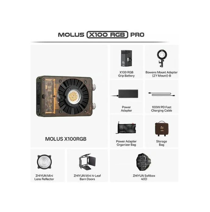 Zhıyun Molus X100rgb Cob Pro