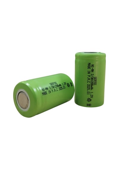 1.2v 1200 Mah - 2/3a - Ni-mh Şarjlı Pil - Başsız / Flat Head Hmngoxxtptprp