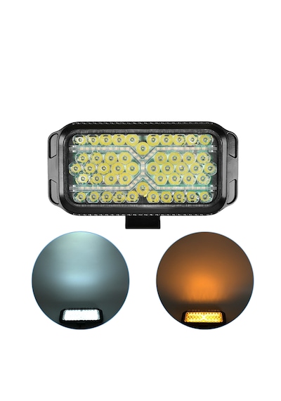 Sis Lambası 24 Cm Beyaz-amber Kayar Sinyalli 12-80v Adet