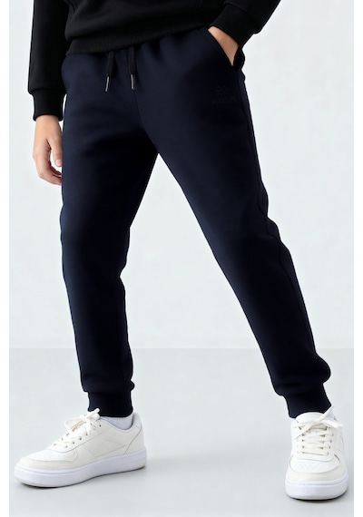 Tommylife Lacivert Standart Fit Manşetli İnce Erkek Çocuk Eşofman Alt - 11205 Lacivert