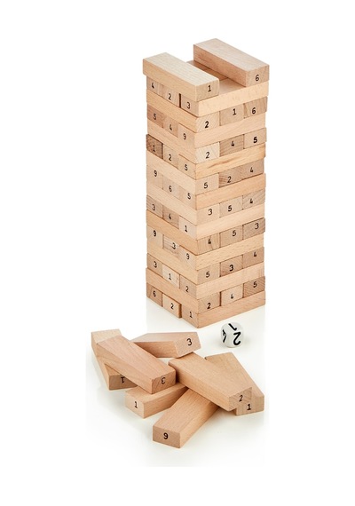 Totteriq Sayılı Jenga Numaralı Denge Oyunu