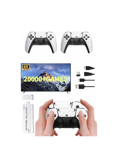 Yeni Nesil 3d 4k 2000 Oyunlu Game Stick Oyun Konsolu Çift Konsol 23006696