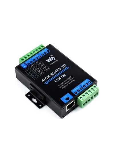 Endüstriyel 4 Kanal Rs485 - Rj45 Ethernet Modülü