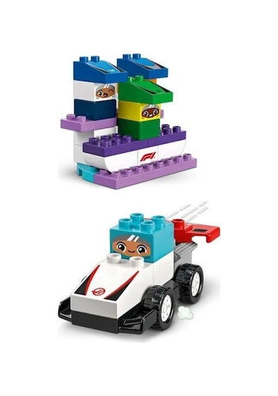 Mey İthalat 10445 Duplo F1 Takımı Yarış Arabaları Ve Sürücüleri 70 Parça +2aş