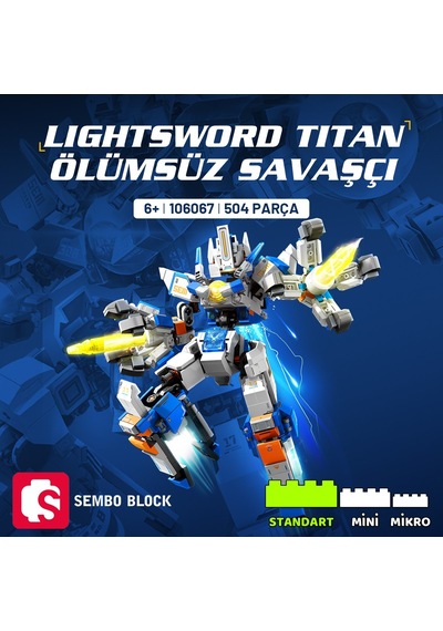 Lightsword Titan Ölüm Savaşçısı Yapı Bloğu Seti