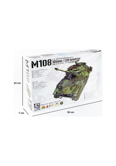 1/35 M108 105mm Kundağı Motorlu Tankı Maketi, Afv Club 35108