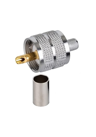 Uhf Erkek (male) Lmr240 Sıkmalı Tip Rf Konnektör Uhfm240