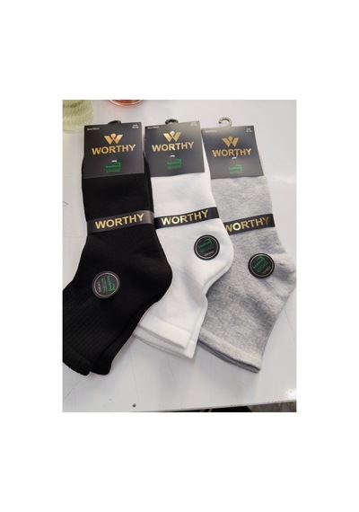 Worthy Socks 6'lı Kışlık Havlu Yarım Konç Bambu Dikişsiz Termal Çorap 6 Çift Çok Renkli