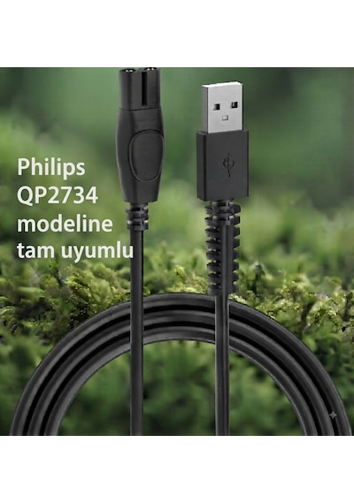 Philips Qp2734 İle Uyumlu 5v Usb Şarj Kablosu