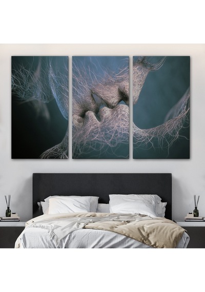 Erkek Ve Kadın Sanatı Kanvas Tablo, Romantik Aşk Kanvas Tablo, Aşk Posteri-5378 50 X 70