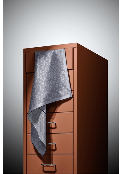 Vissona 100% Twill İpek Etnik Motif Desenli Gri - Siyah Renkli 90x90 Dikim Şekli : El Dikişi Eşarp Çok Renkli