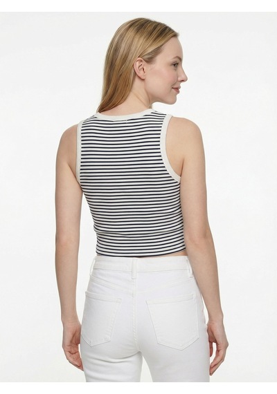 Loft Slim Fit Kadın Top Lf2043683 Q1.v1 Beyaz