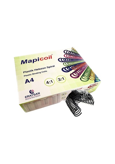 Mapicoil 3:1 Plastik Helezon Spiral 22mm Siyah 50 Ad 36 Lop