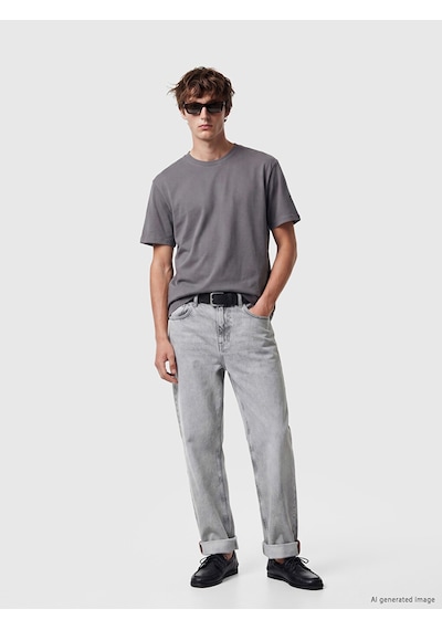 Lcw Jeans Gri 745 Baggy Fit Erkek Jean Pantolon