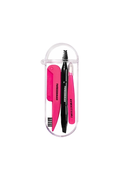 Tweezerman Mini Brow Rescue Kit - Mini Kaş Bakım Seti 02 Red