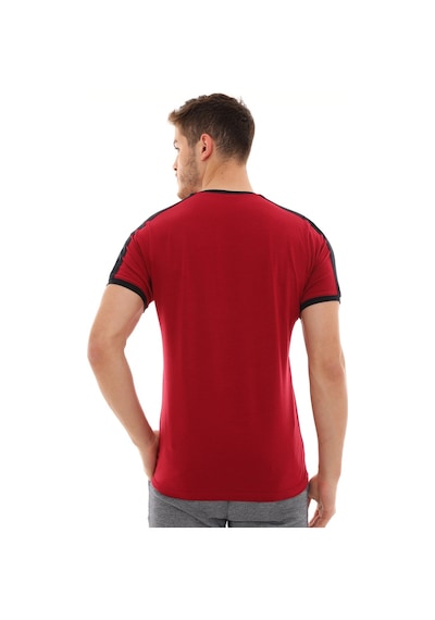 T8584 Dewberry Erkek T-shırt-bordo Bordo