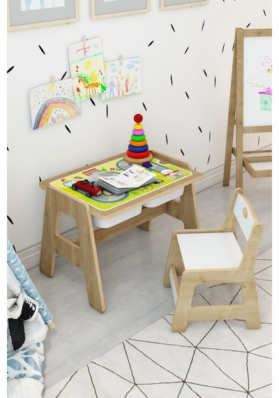 Fida Montessori Ahşap Aktivite Masa Ve Sandalye Takımı - Çocuk Çalışma Alanı Natural Ahşap Fida Montessori Ahşap Aktivite Masa Ve Sandalye Takımı - Çocuk Çalışma Alanı Natural Ahşap