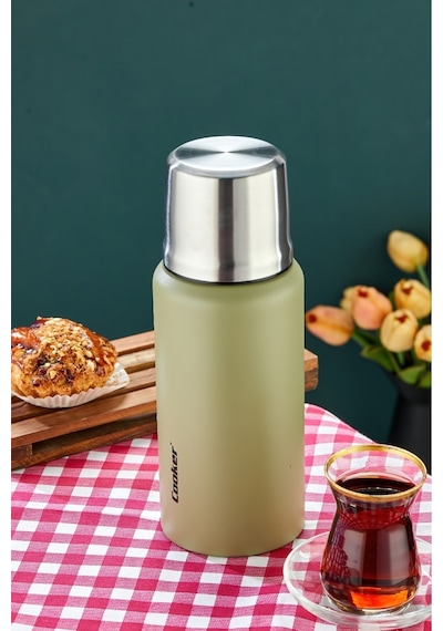 Cooker Campmate 750 Ml Paslanmaz Çelik Termos Ckr2106 Kahverengi