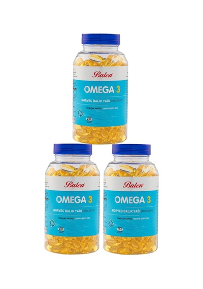 Omega 3 Norveç Balık Yağı ( Trigliserid ) 200 Yk 3 Adet