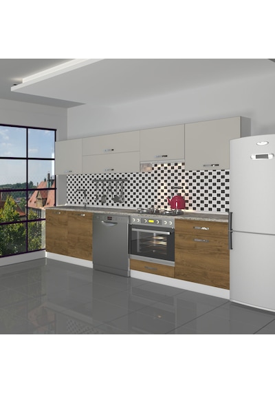 Decoraktiv Elite 280y Ankastre Fırın Modüllü Mdf Hazır Mutfak Dolabı - Tezgah Dahil - Pera - Kumtaşı Çok Renkli Decoraktiv Elite 280y Ankastre Fırın Modüllü Mdf Hazır Mutfak Dolabı - Tezgah Dahil - Pera - Kumtaşı Çok Renkli