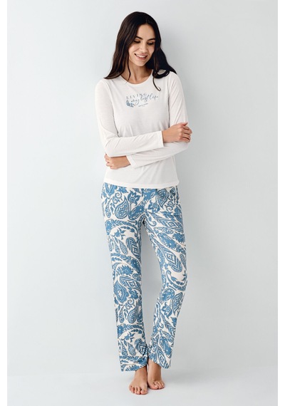 Pierre Cardin Kadın Krem Pijama Takımı Pc9074-s-v1 Krem
