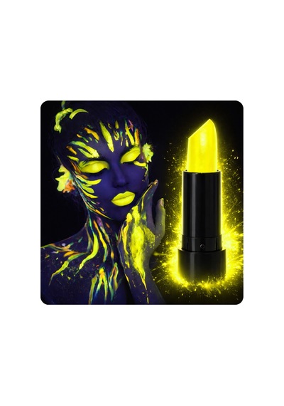 Uv Neon Sarı Ruj Karanlıkta Parlayan Makyaj Boyası - Wugt-874147