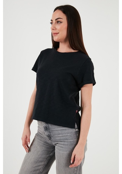 Levi's Kadın Pamuklu Regular Fit Bisiklet Yaka T-shirt - A9401 001