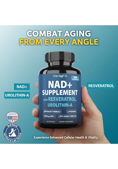 Strongvit Nad+ With Resveratrol Urolithin-a 60 Kapsül