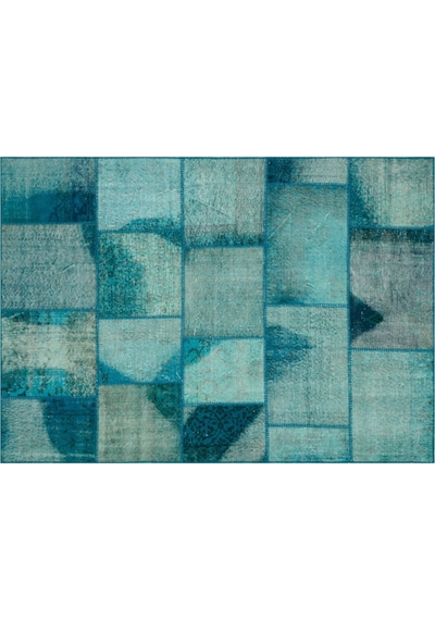 Eskitme El Dokuma Patchwork Halı 160 X 230 Cm 5726