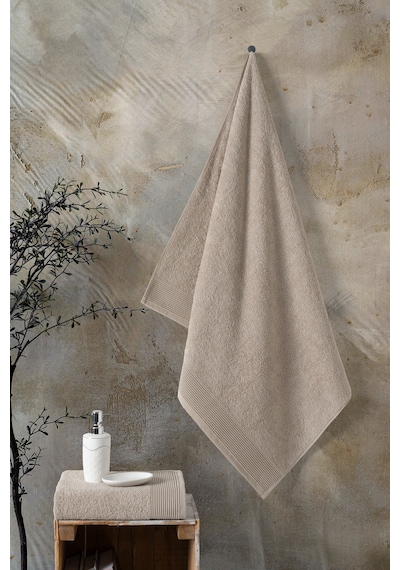 Varol Royal Serisi 2 Li Havlu Seti 50x90 & 90x150 Cm, 500 Gsm Premium Bej