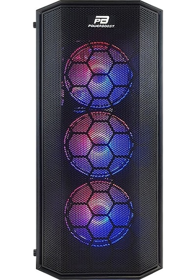 Powerboost X58Rgb-650W 80+ Usb 3.0 Mesh 6 X Rgb Fanlı Gaming Kas