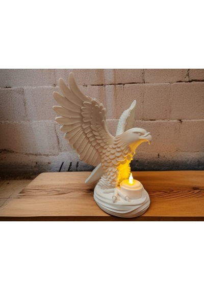 Kartal Işık Led Pla Doğal Malzeme 22cm Balık