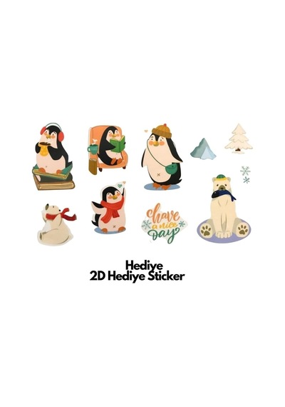 800ml Askılı Pipetli Tritan Su Matarası Hayvan Sticker Hediyeli 6975072052689