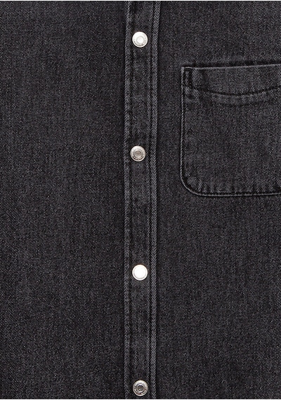 Mavi - Bob 90lar Antrasit Denim Jean Gömlek 6210000-89447 Antrasit