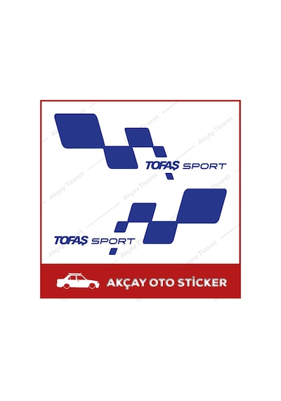 Tofaş Sport Sticker (Takım Set) Tofaş Sticker Araba Sticker (531150498)