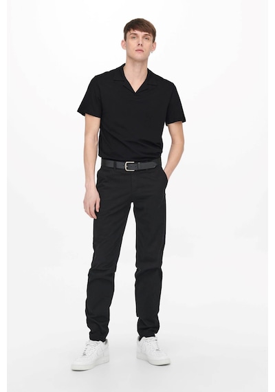 Only & Sons Erkek Onsabraham Polo Yaka T-Shirt 22019294 Siyah Only & Sons Erkek Onsabraham Polo Yaka T-Shirt 22019294 Siyah