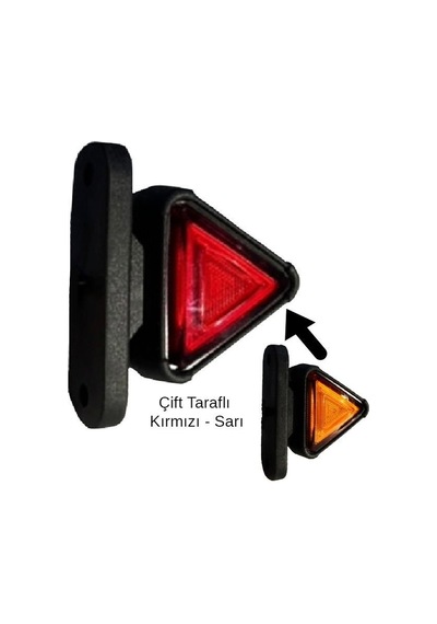 Mini Takoz Üçgen 12-24v Kırmızı-sarı