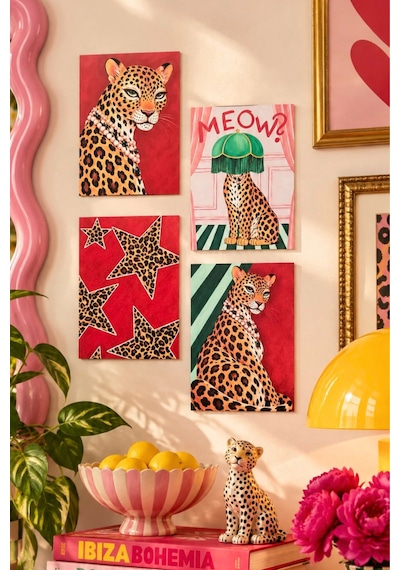 Meow Leopar Pop Art Duvar Dekoru 4 Lü Tablo Seti, 15 X 20 Cm, 3mm Ahşap Mdf, Dijital Baskı Çok Renkli - 929977607 Çok Renkli - 929977607 Meow Leopar Pop Art Duvar Dekoru 4 Lü Tablo Seti, 15 X 20 Cm, 3mm Ahşap Mdf, Dijital Baskı Çok Renkli - 929977607 Çok Renkli - 929977607