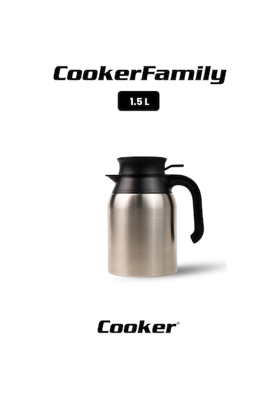 Cooker Family 1.5 Litre Paslanmaz Çelik Termos Ckr2086 Diğer