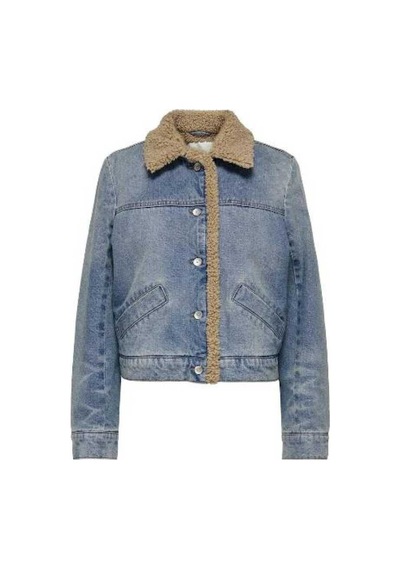 Only Onlnadya Ls Teddy Kadın Jean Ceket Mavi