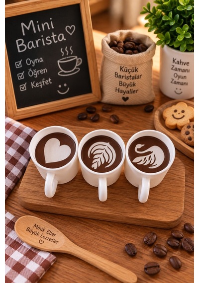 Mini Barista Kahve Makinesi Oyuncak Seti Çocuklar İçin