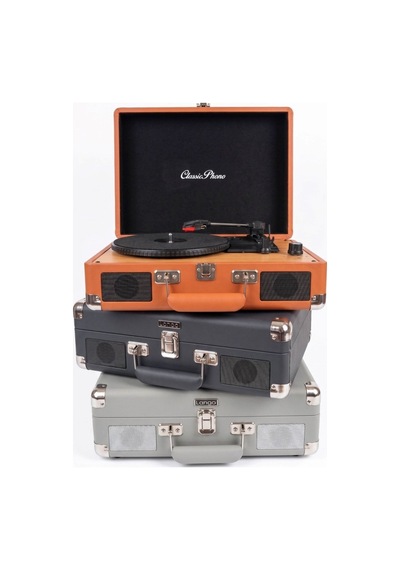 Lenco Classıc Phono Tt-20-gy- Hoparlörlü Bavul Tipi Pikap - Gri