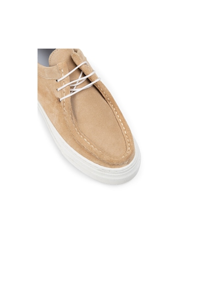 Deery Hakiki Süet Bej Kadın Sneaker - Z1682zbejc02 Bej