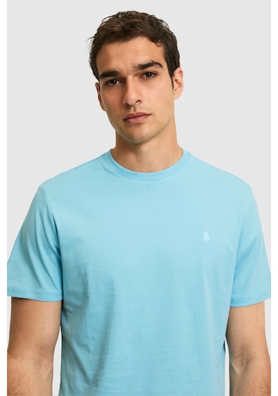 U.s. Polo Assn. Erkek Aqua Tişört Basic 50326953-vr007