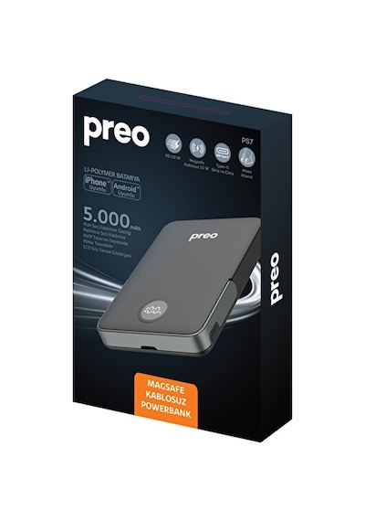 Preo Ps7 5.000mah Magsafe Powerbank Renkli