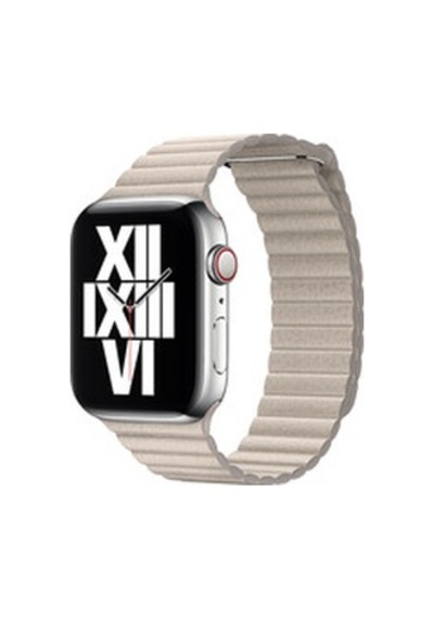 Apple Watch Uyumlu Ultra 49mm Kordon Krd-09 Deri Lop Strap Kayış - Gold
