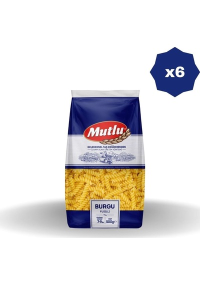 Burgu Makarna 500 Gr X 6 Adet
