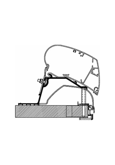 Thule 6300 Adria Tavan Montaj Braketi