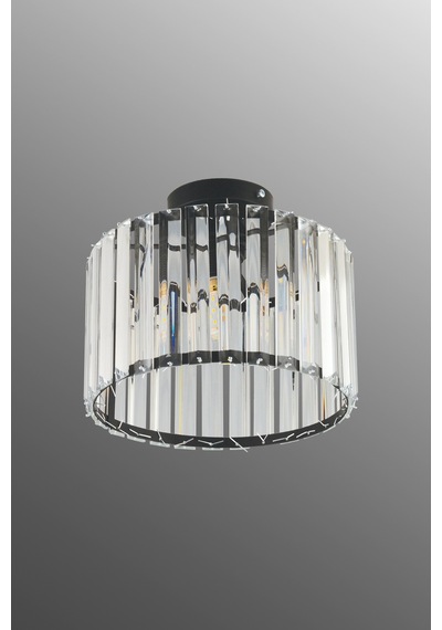 Luna Lighting Modern Lüx Kristal Siyah Plafonyer Avize lunasmt-t Siyah